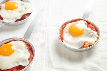 fried eggs and bacon