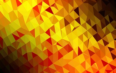 Light Orange vector abstract mosaic pattern.