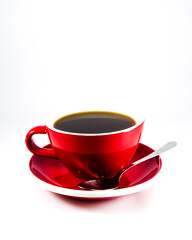 Coffee in a white background