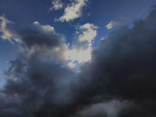 Naklejka na ściany i meble the sky in the clouds
