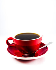 Coffee in a white background