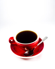 Coffee in a white background
