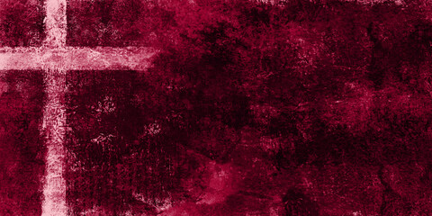 light cross off-center on dark red textured painting background, worship slide background / wallpaper, holy week / communion image