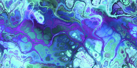 turquoise and purple marbled seamless tile