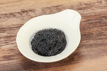 Luxury strugeon fish black caviar