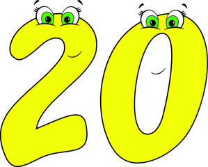 
Cartoon numbers for the smallest children