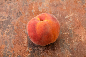 Fresh ripe sweet peach fruit