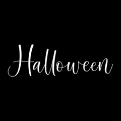 Halloween typography editable vector design