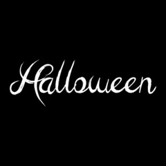 Fototapeta na wymiar Halloween typography editable vector design