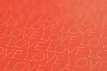 LOVEと書かれたペーパー