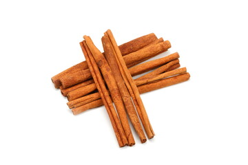 Cinnamon sticks Isolated on a white background 