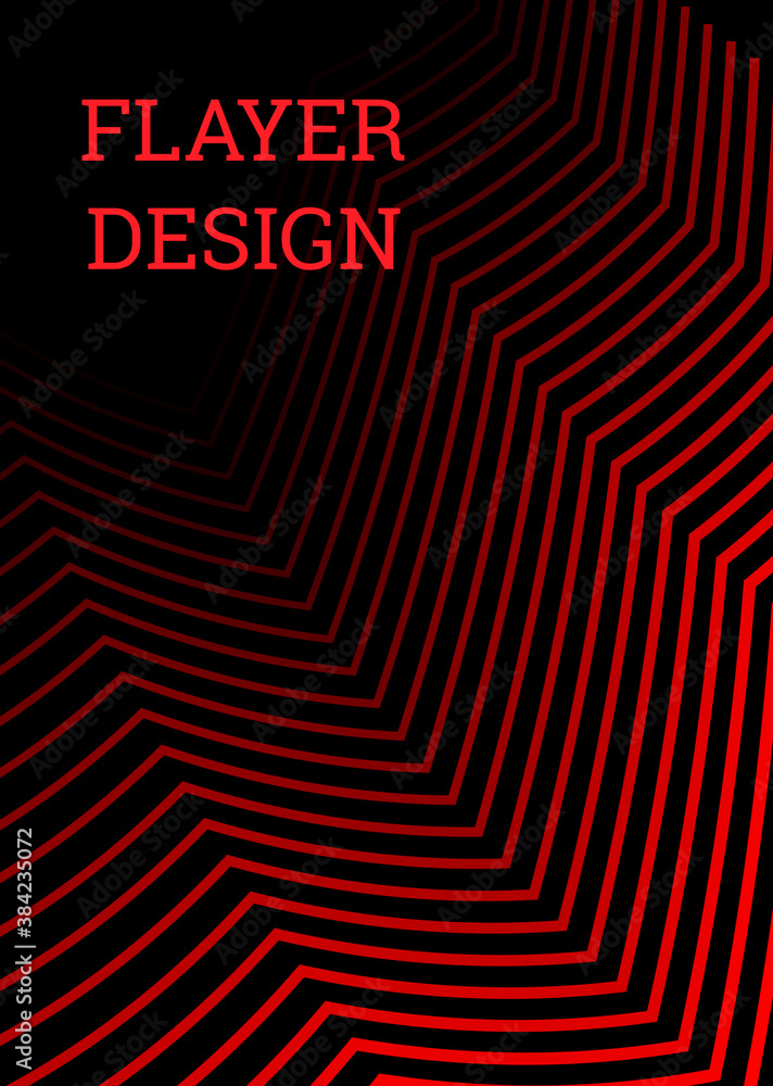 Fototapete Cover design. Design template. Creative backgrounds with abstract gradient wave lines for creating trendy banner, poster