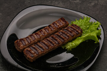 Two Grilled kebeb beef sausages