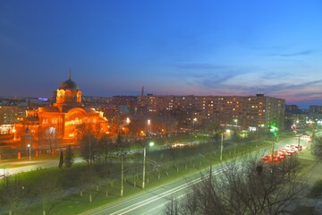 Fototapeta na wymiar The Church of St. Sergius of Radonezh in the city of Tula
