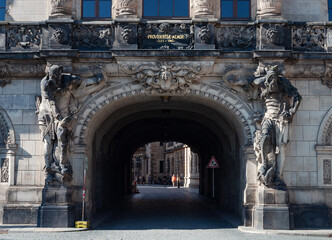 Gate in Dresden Castle, Germany