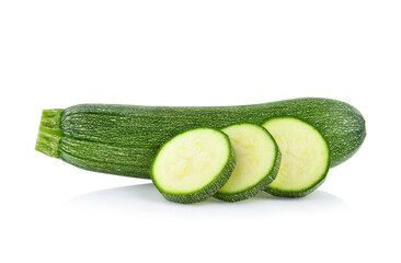 zucchini isolated on white background