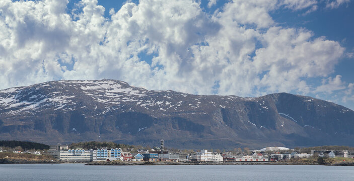 City view from sea side,Northern Norway