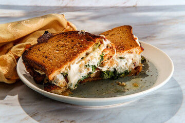 Toasted Chicken Mozzarella Sandwich