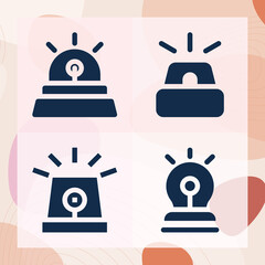 Simple set of sac related filled icons