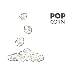 Creative design of popcorn illustration