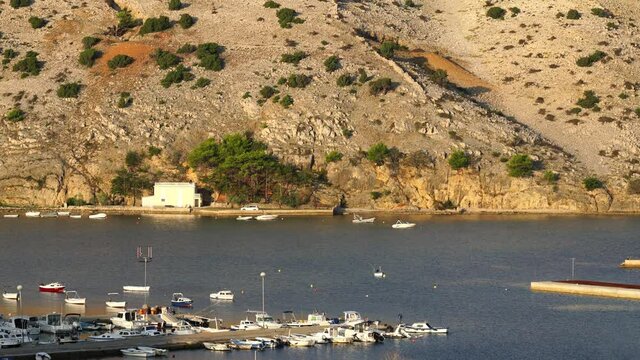 Port of Lopar on the island of Rab in Croatia