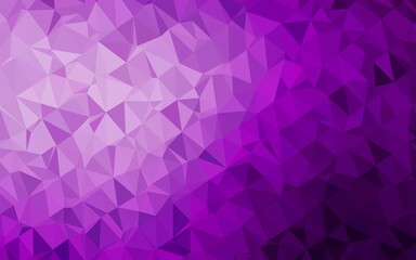 Obraz premium Dark Purple vector polygonal template.