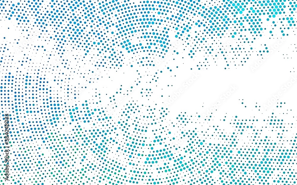 Poster light blue vector pattern with spheres.