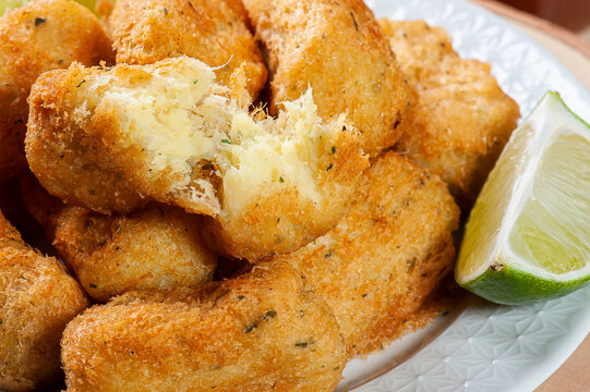 .Codfish cake, very traditional in Portuguese cuisine. Made of cod and potato