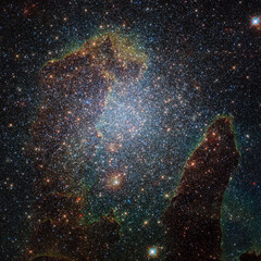 Endless universe. Elements of this image furnished by NASA