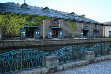 Obraz premium 小樽運河の夕暮れ