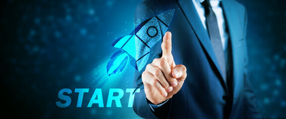 concept of fast business success.