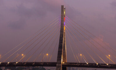 Fototapeta na wymiar Lekki Ikoyi Bridge