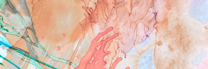 Marble Abstract Art. Minerals Illustration. Brown 