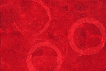 Vintage and old looking paper background. Colored red retro book cover. Ancient book page.