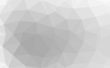 Light Silver, Gray vector blurry triangle texture.