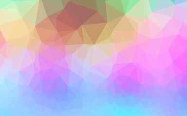 Obraz premium Light Multicolor, Rainbow vector abstract mosaic backdrop.