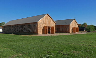 Obraz premium Tobacco barn in Connecticut, USA