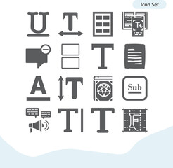 Simple set of good book related filled icons.