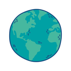 world planet earth isolated icon