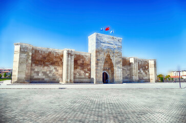 Seljuk design of stone caravansary khan