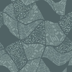 geometric collage seamless pattern design  neutral color 
