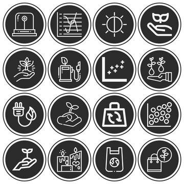 16 Pack Of Wavelength  Lineal Web Icons Set