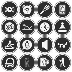 16 pack of ringing  filled web icons set