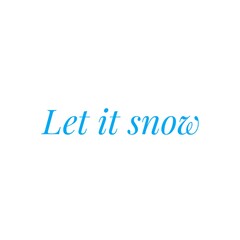 Winter word quote illustration sign for design development/to print