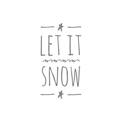 Winter word quote illustration