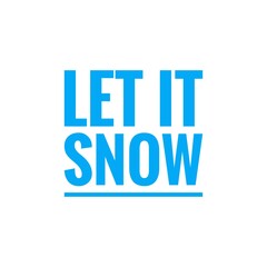 Winter word quote illustration