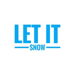 Winter word quote illustration