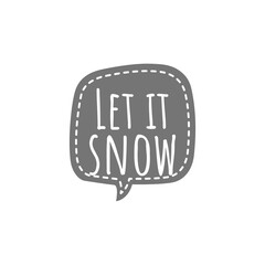 Winter word quote illustration
