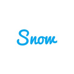 Winter word quote illustration