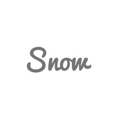 Winter word quote illustration